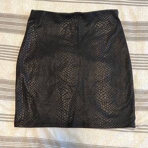 Snakeskin Mini skirt
